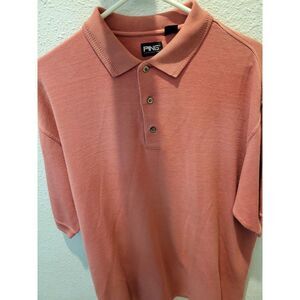 ping collection polo Size Large ‎ Light Red Color